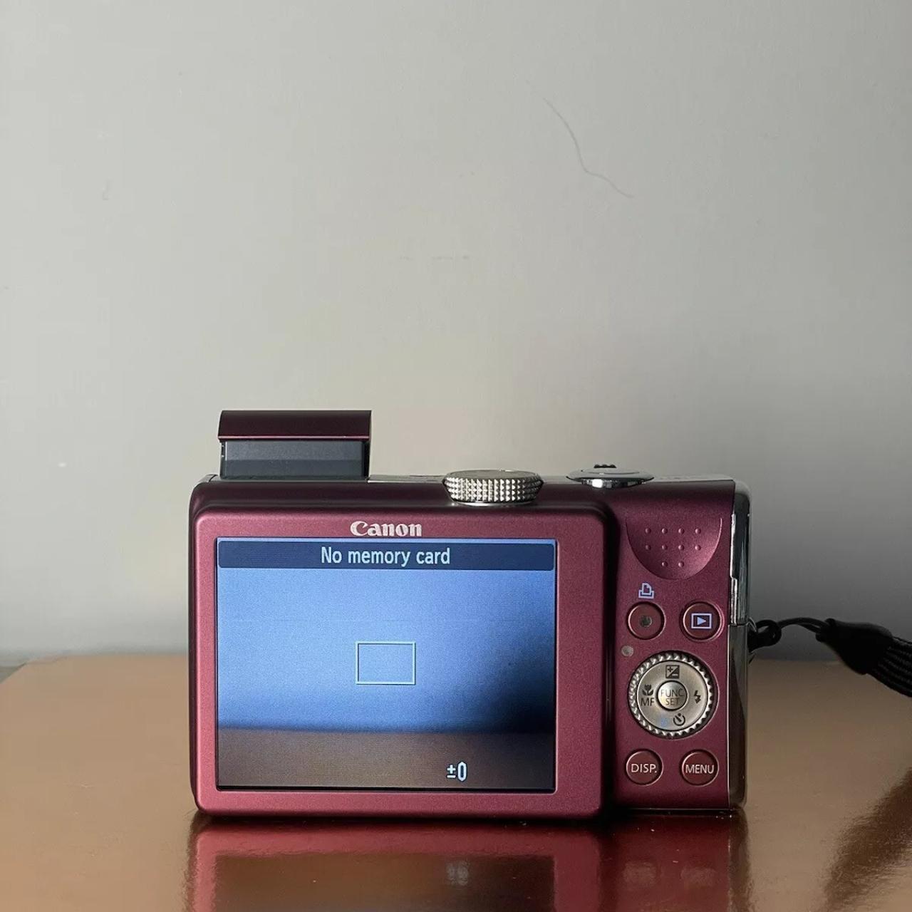 Canon PowerShot SX200 IS Burgundy Red Digital Camera | Depop