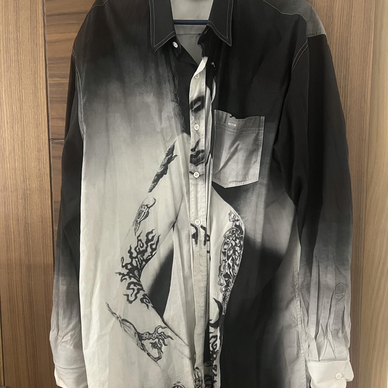 Vetements Marilyn Manson Black And White Graphic... - Depop