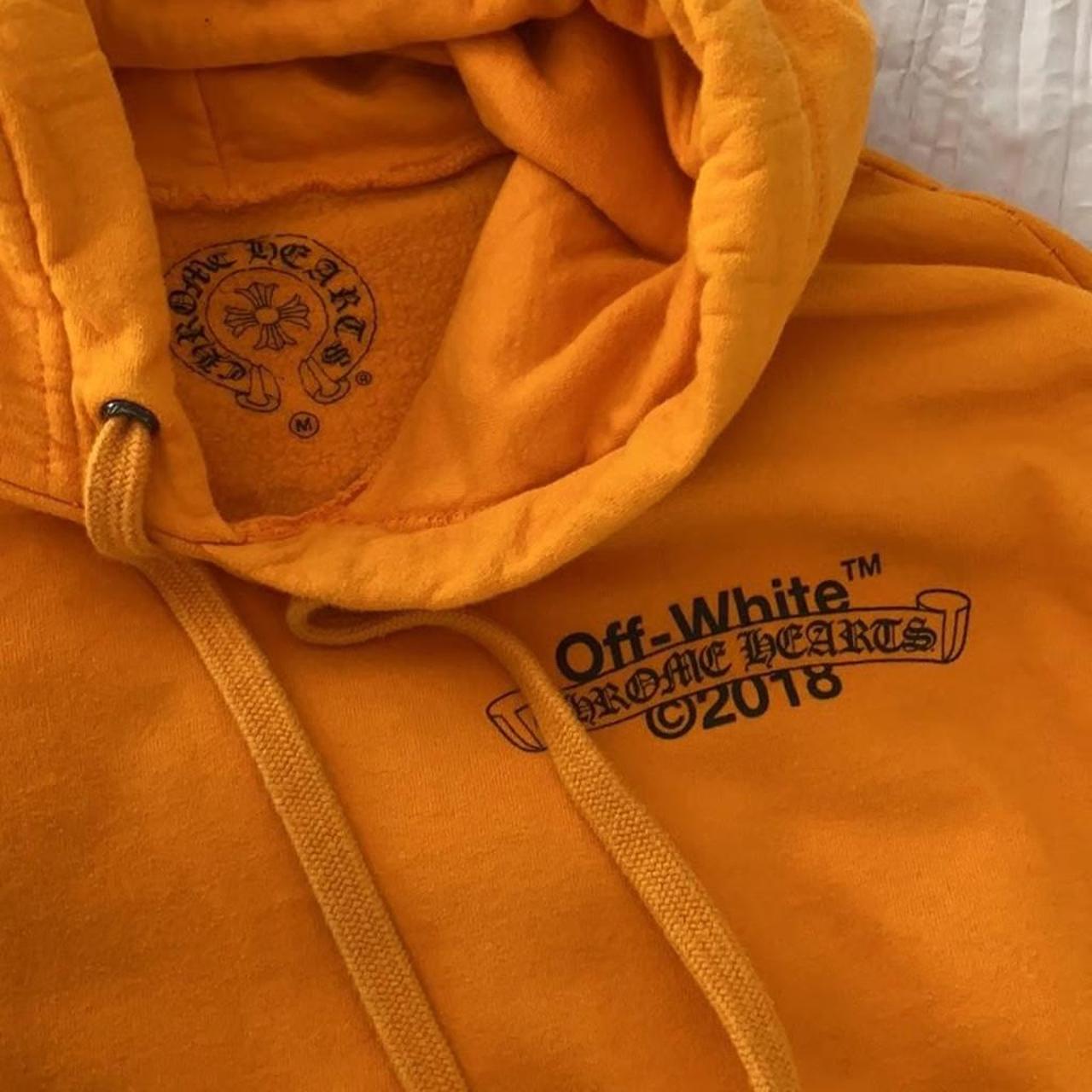 Chrome hearts x off white hoodie best sale