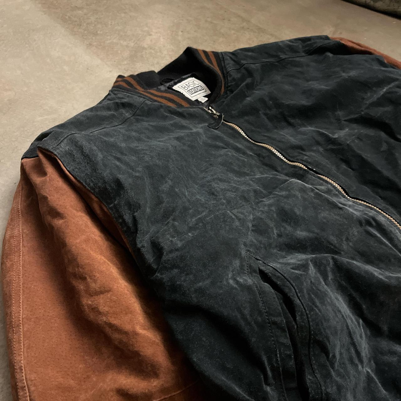 Basic Editions Men's Varsity Jacket - Multi/Green… - image 3