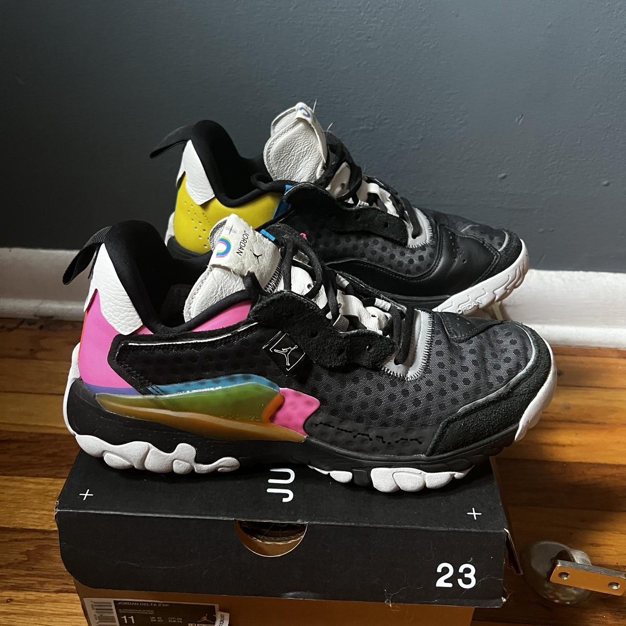 Jordan Delta 2 SP Size 11 Black/White/Blue Hero Orig | Depop