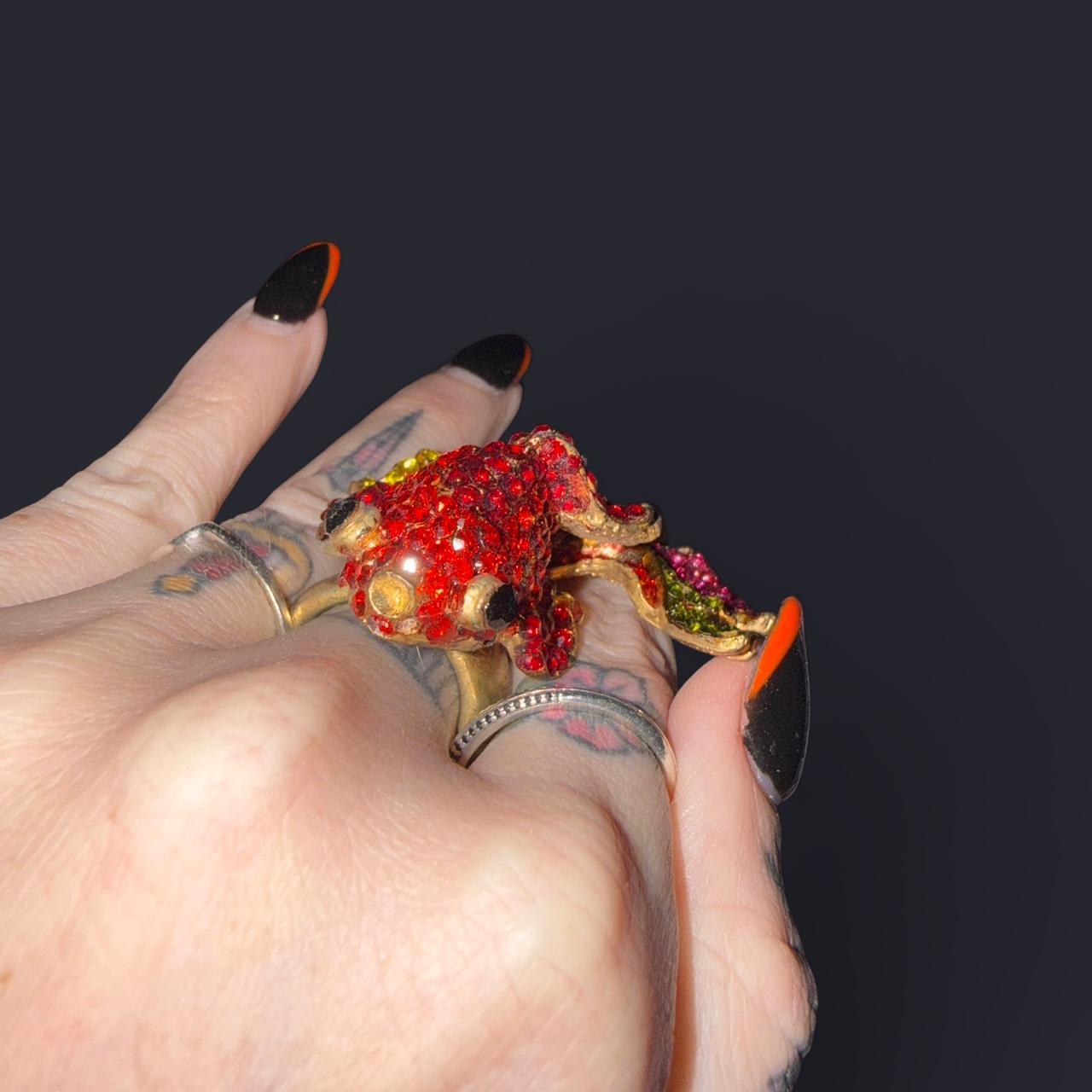 Preloved Women's Ring - Multi/Red – Multi-coloure… - image 2