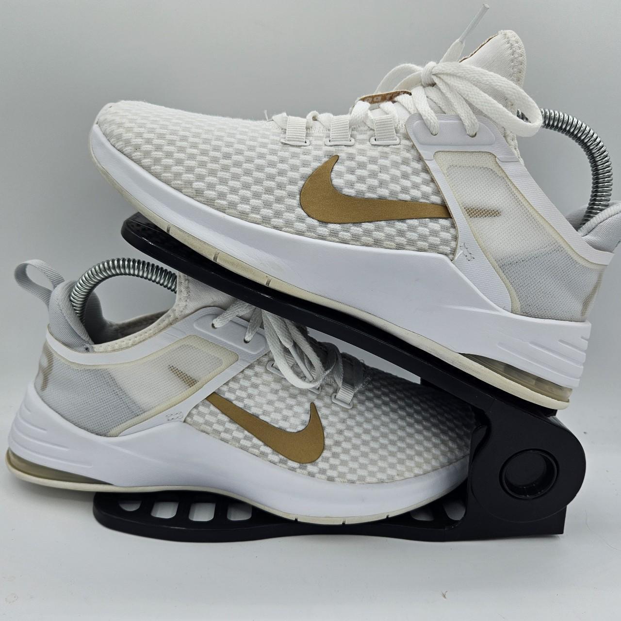 Nike air max bella tr 2 white and gold hotsell