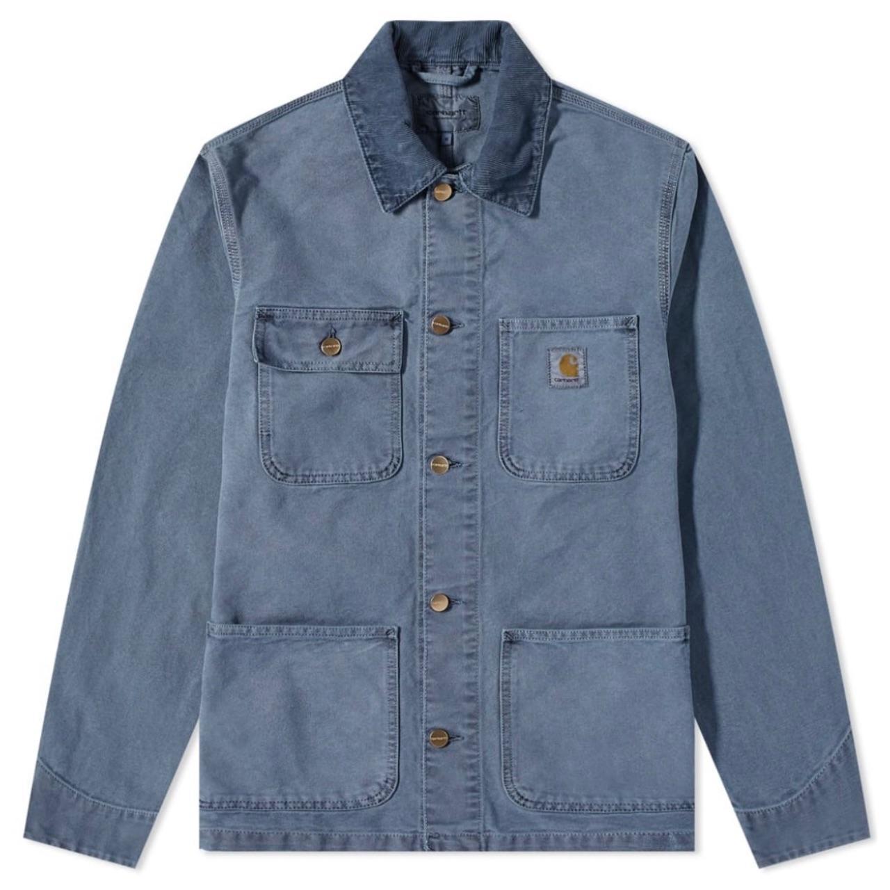 Carhartt WIP Michigan Coat Storm Blue Faded Boxy | Depop Carhartt WIP Michigan Coat Storm Blue Faded Boxy | Depop