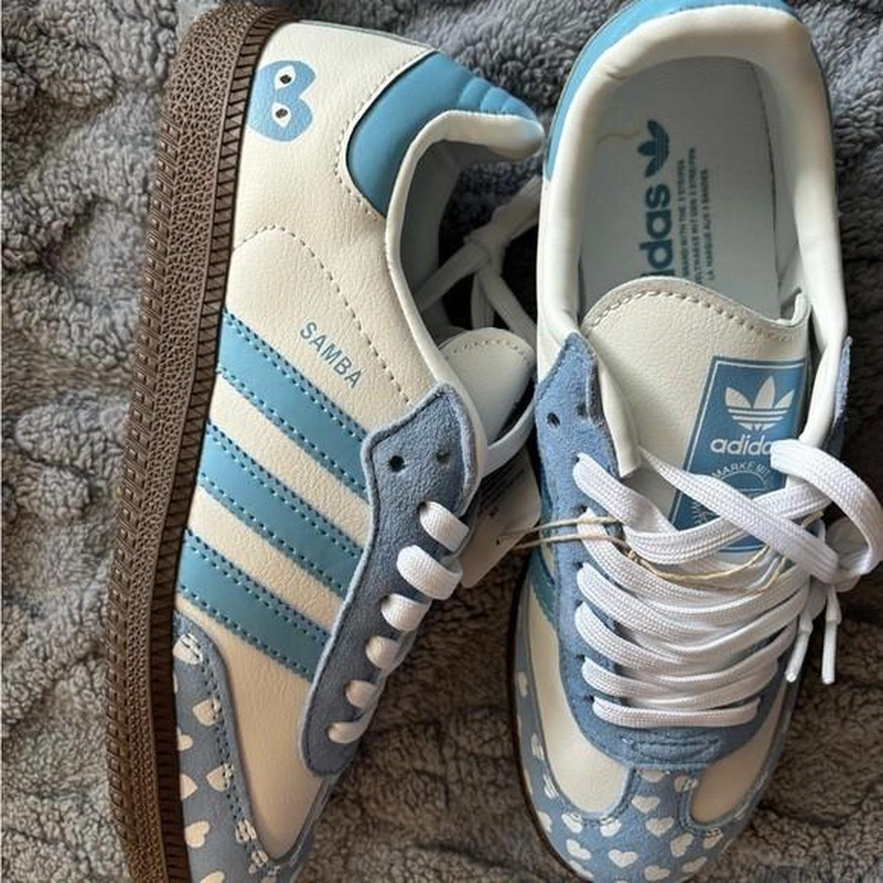 Adidas Samba x CDG Blue Size US 65 size 75 Depop