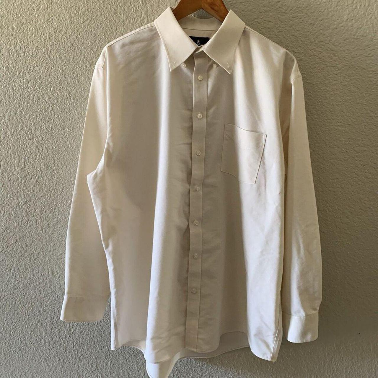 Stafford Travel Oxford Wrinkle Free Shirt Men s 17.5. Depop