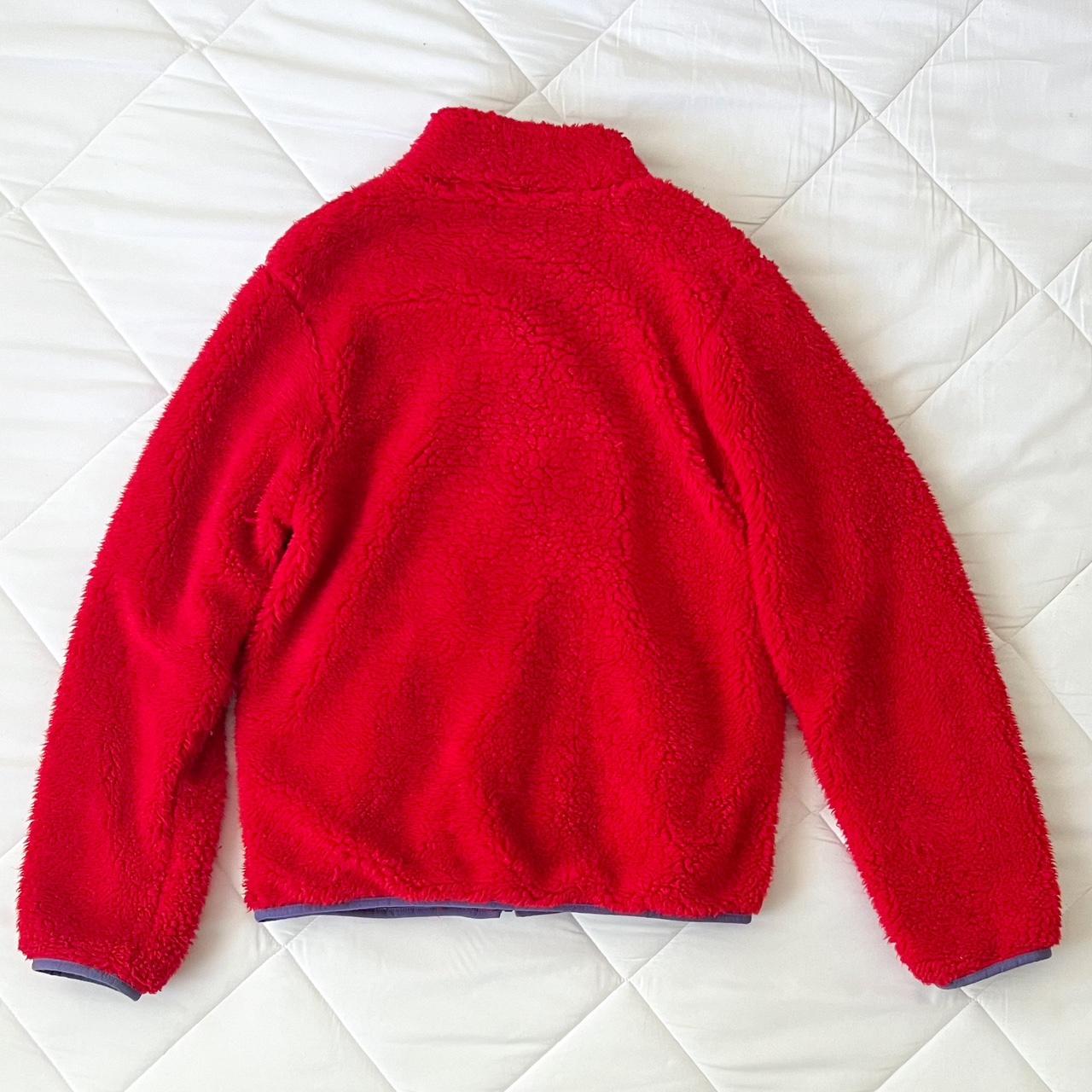 Zip Up Jacket “Cruzer Sherp Jacket” in red by... Depop