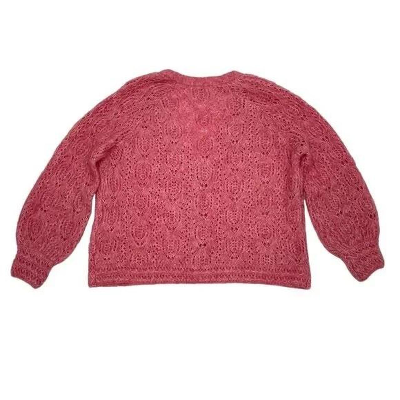 Sezane Dwee Jumper Blush Pink Kid Mohair Crew Neck Pullover Sweater Size high quality XS