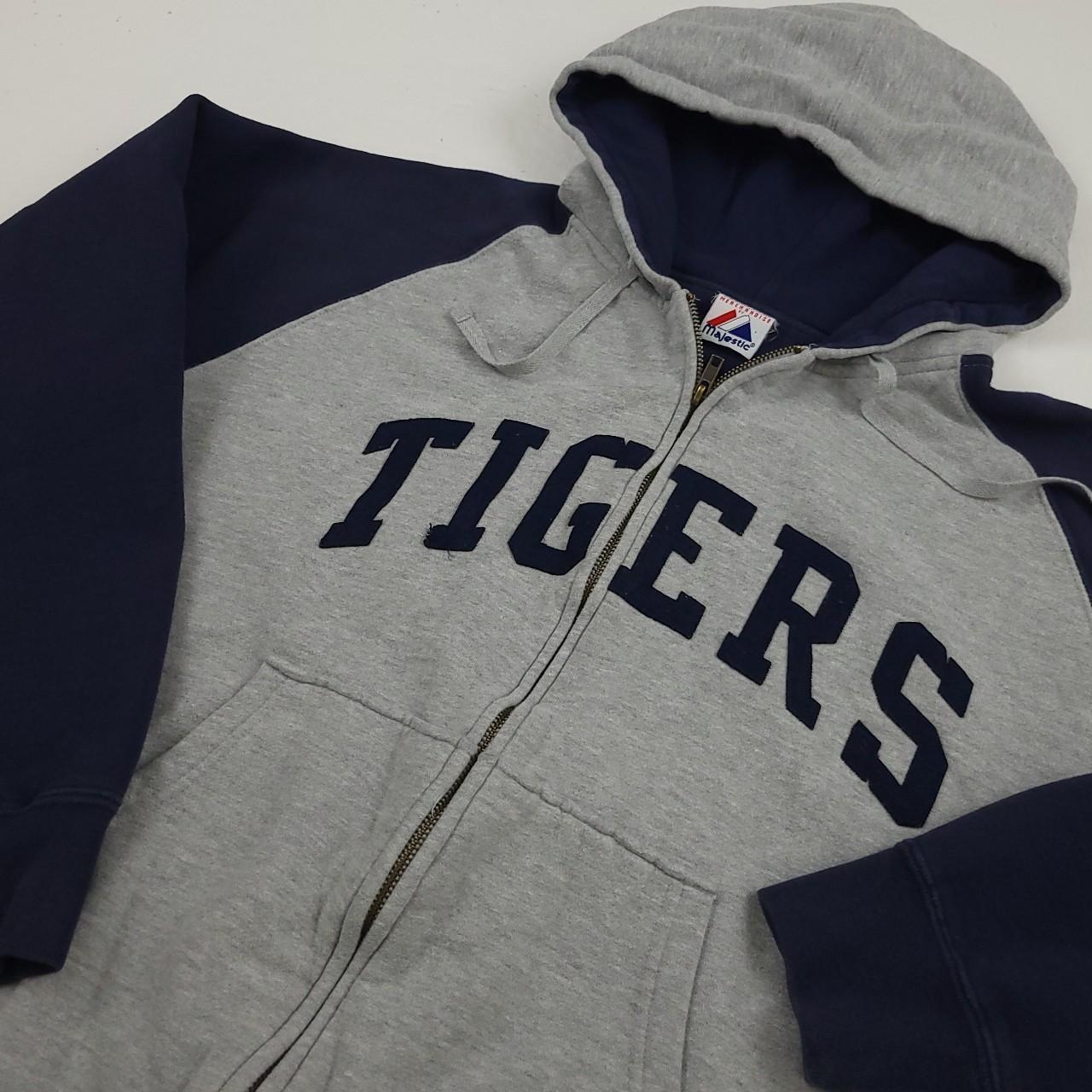 Vintage Majestic Detroit Tigers zip hoodie. Super - Depop