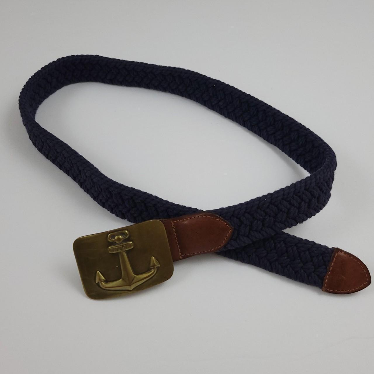 Vintage Polo Ralph Lauren braided anchor belt. Super - Depop