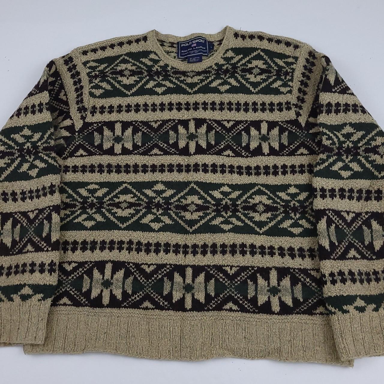 Vintage Polo Sport Ralph Lauren hand knit sweater....