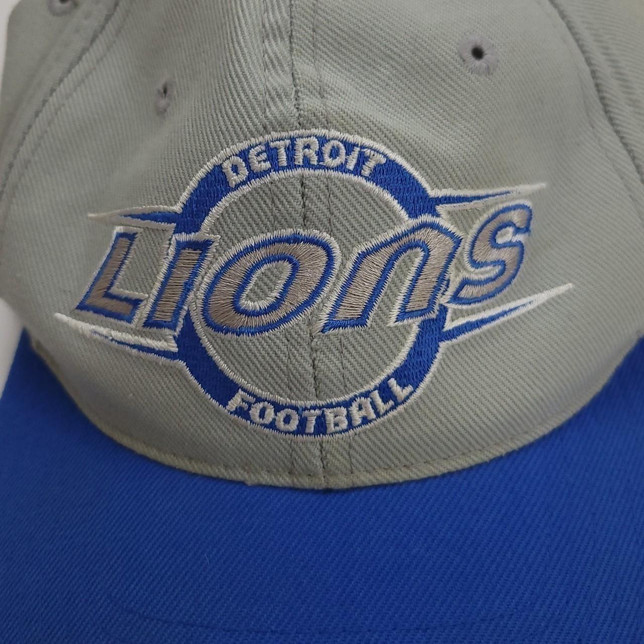 90's Detroit Lions Sports Specialties Script NFL Snapback Hat