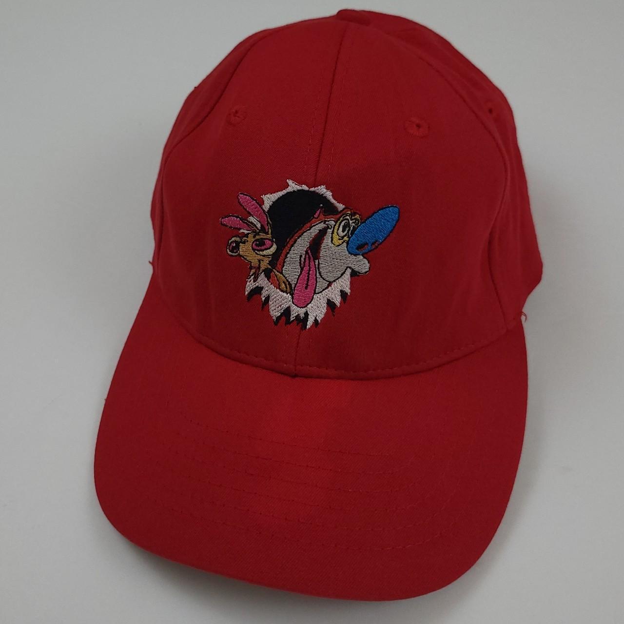 Vintage 90s Ren and Stimpy hat. Super cool piece and... - Depop