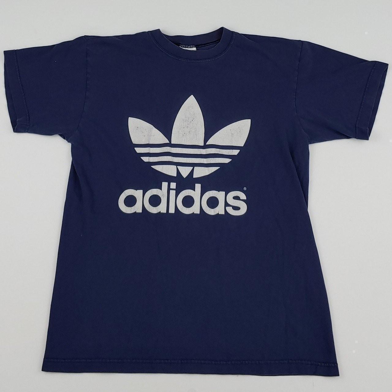 Vintage early 90s Adidas trefoil t shirt. Cool and... - Depop
