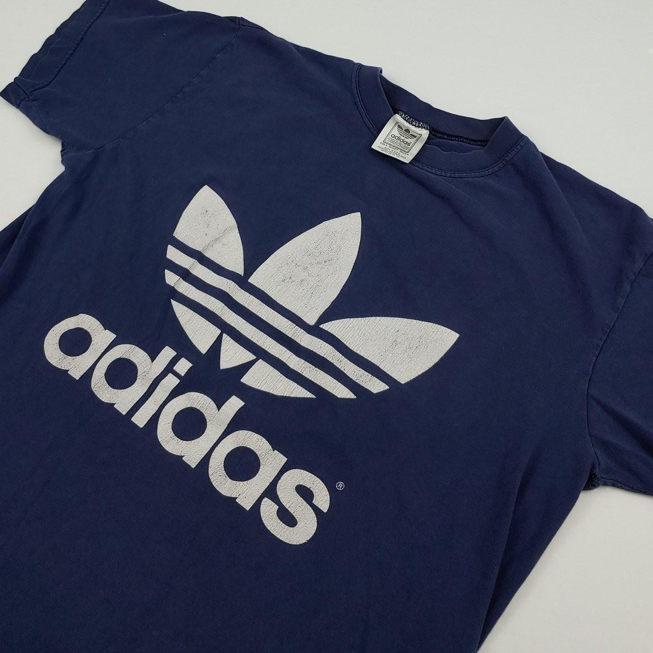 Vintage early 90s Adidas trefoil t shirt. Cool and... - Depop