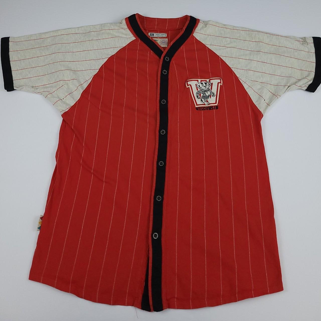 vintage stanford baseball jersey with embroidered - Depop