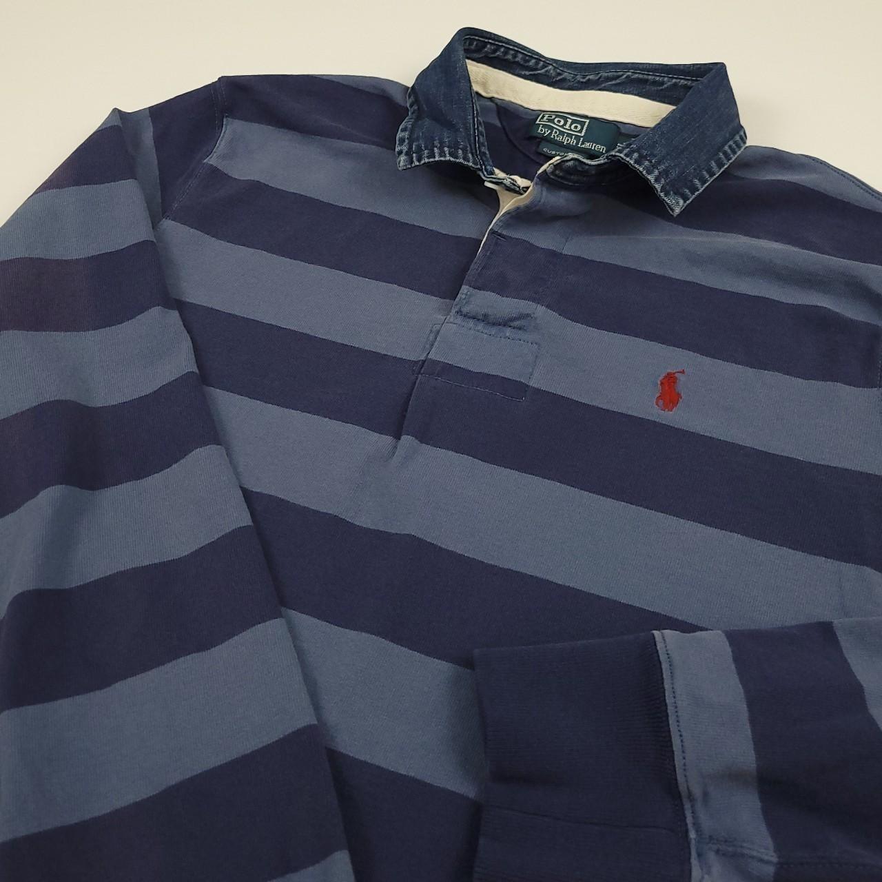 Vintage Polo Ralph Lauren striped rugby shirt. Super...