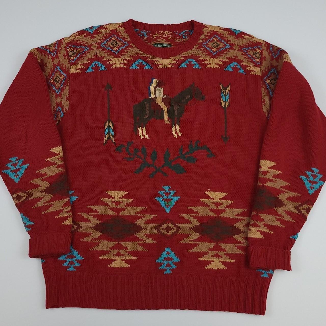 Polo Ralph Lauren high quality Vintage Indian Aztec Knit Sweater