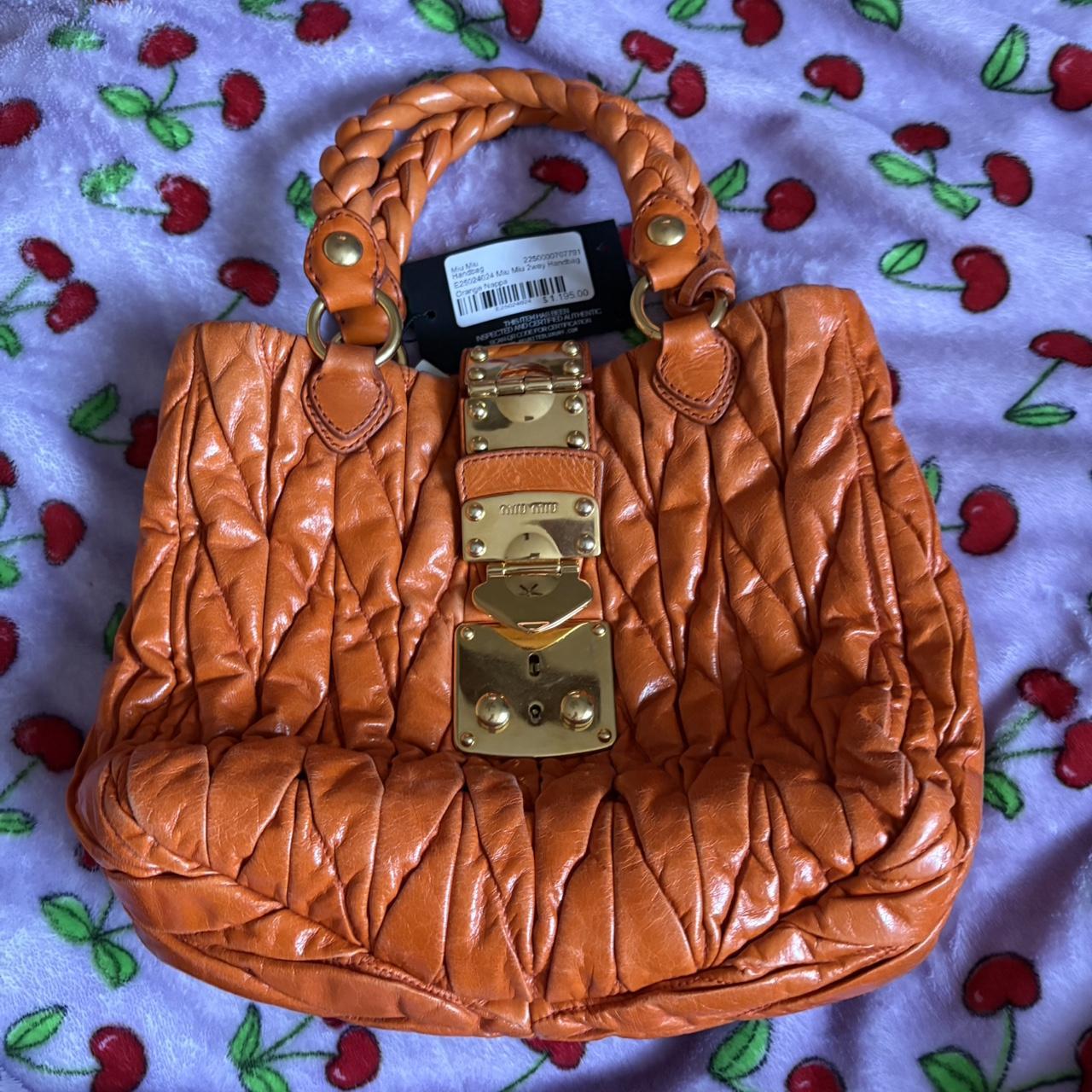 Miu Miu Women's Bag - Orange – Vintage Miu Miu Ma… - image 1