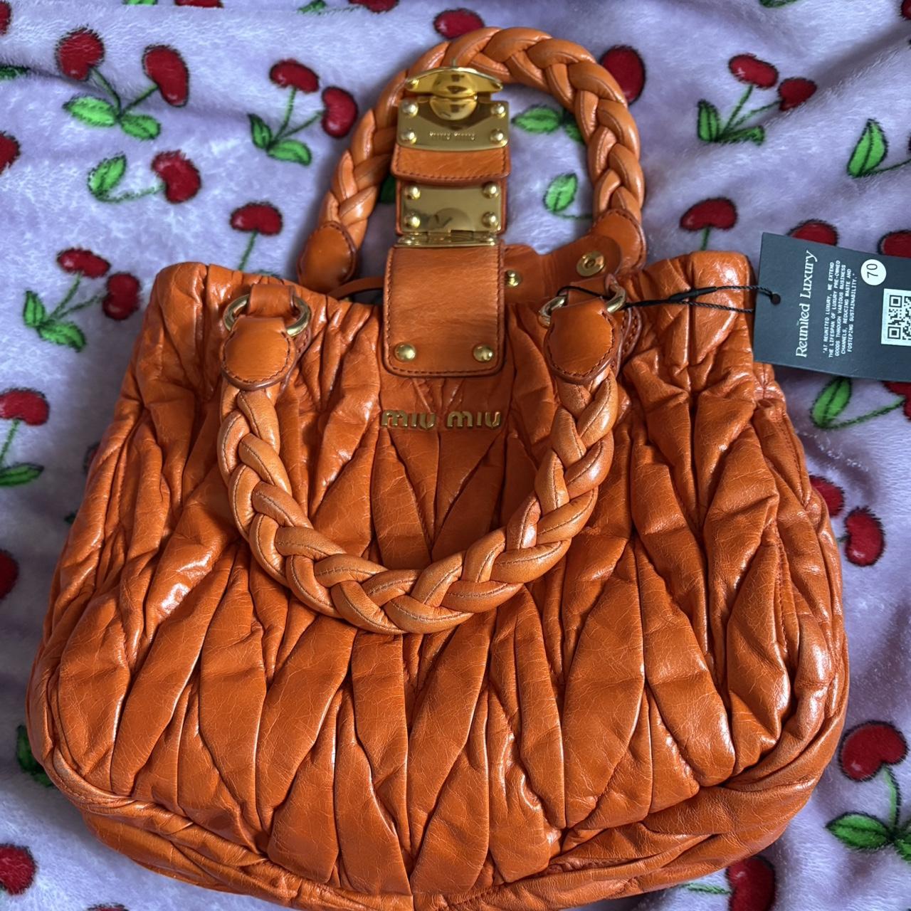 Miu Miu Women's Bag - Orange – Vintage Miu Miu Ma… - image 2