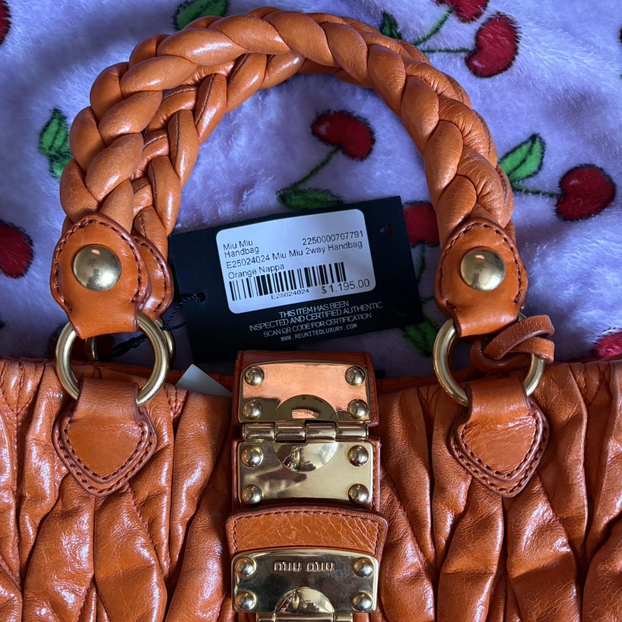 Miu Miu Women's Bag - Orange – Vintage Miu Miu Ma… - image 3