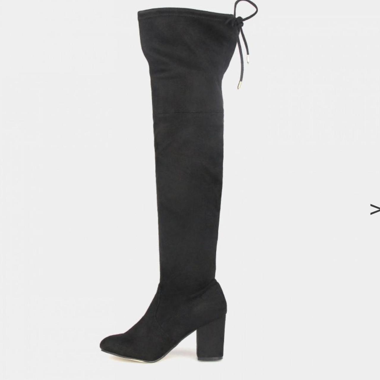 Thigh high black boots. Worn a couple times I just... Depop