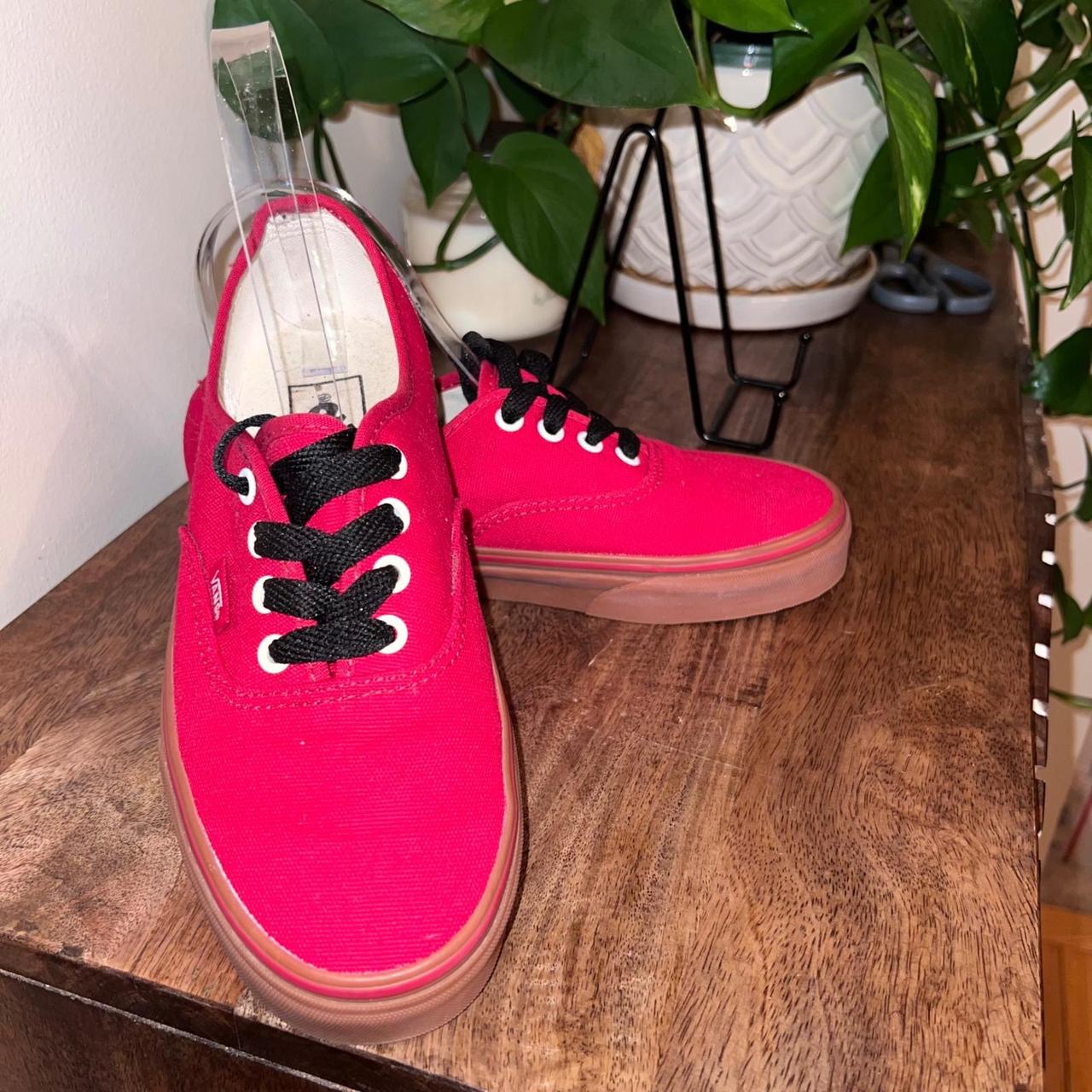 Vans Women's Sneakers Red/Brown US – Vans Authentic Canvas