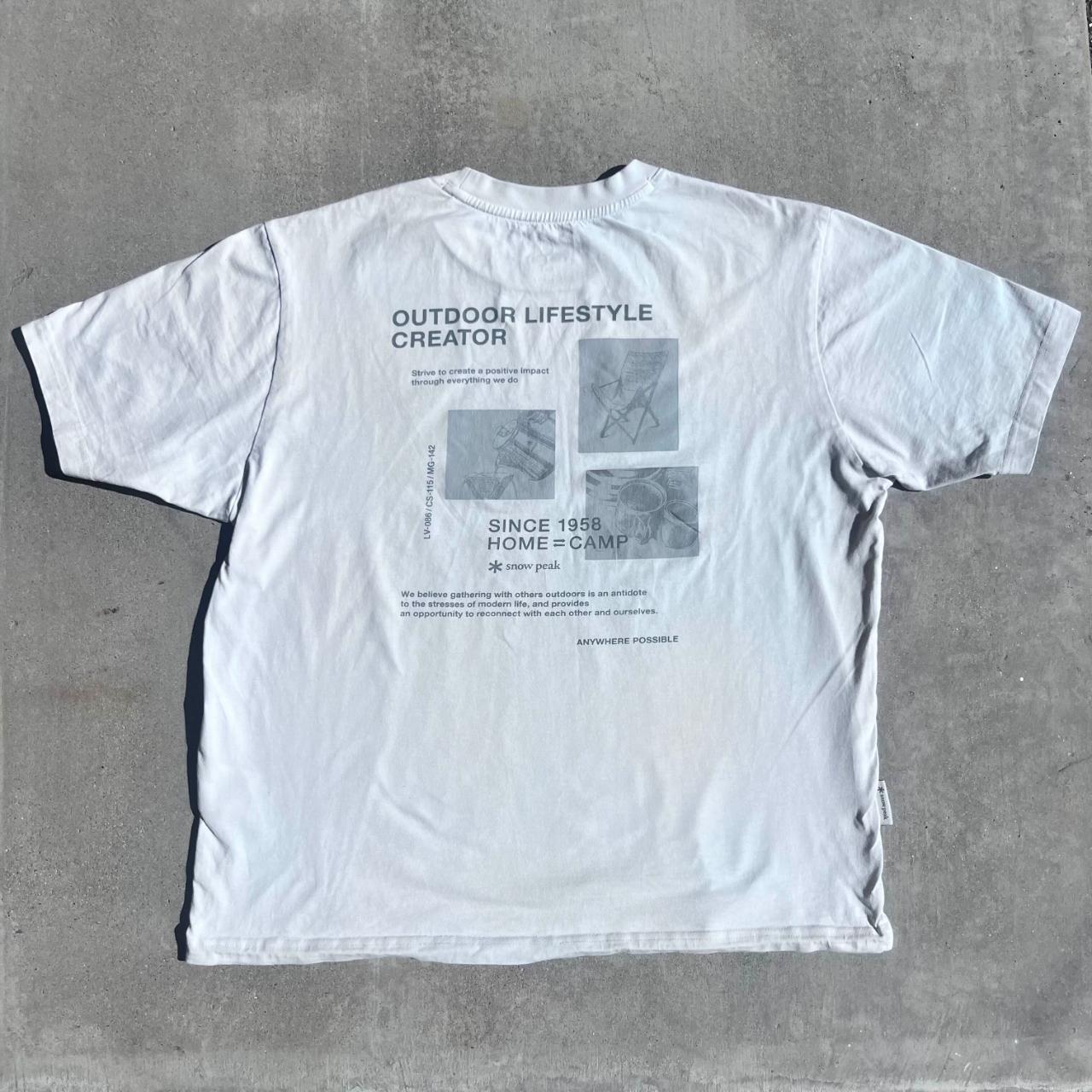 snow peak tee japanese brand