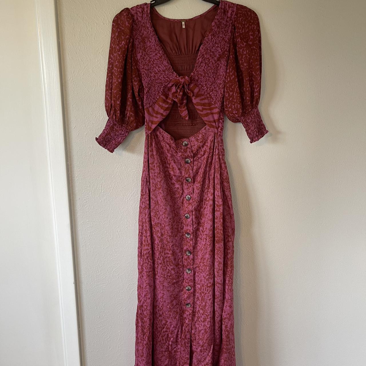 free people “string of hearts” maxi dress!... | Depop
