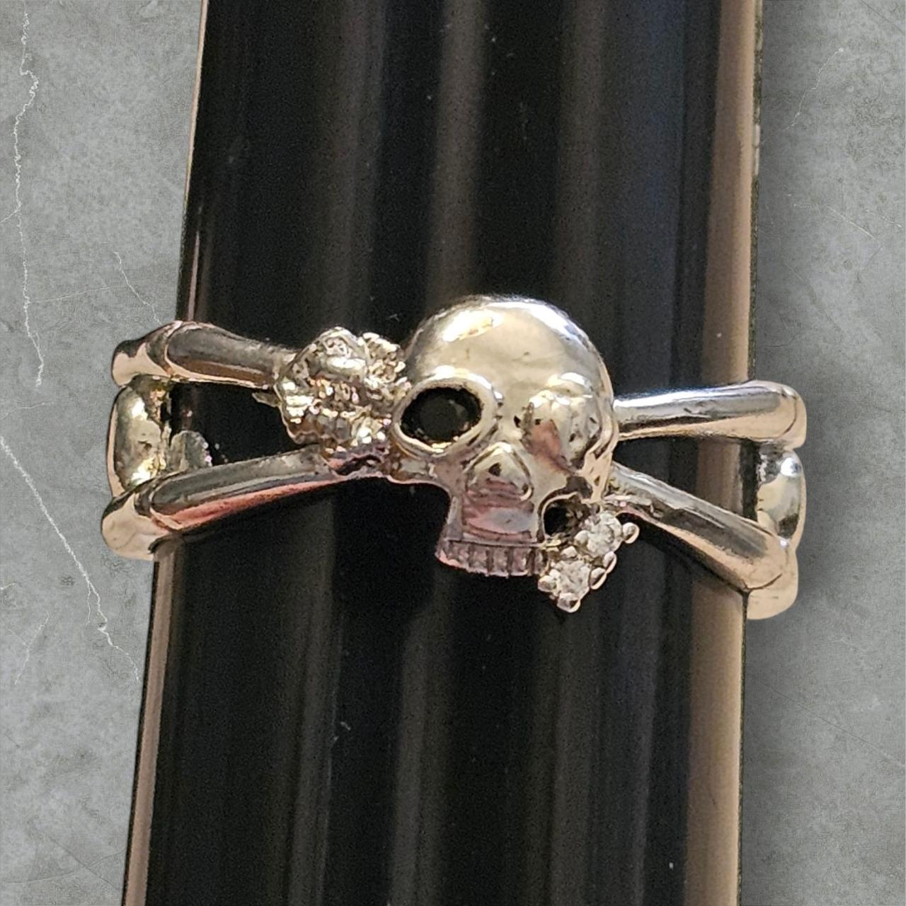 Source Unknown Women's Ring - Silver – Skull & Cr… - image 4