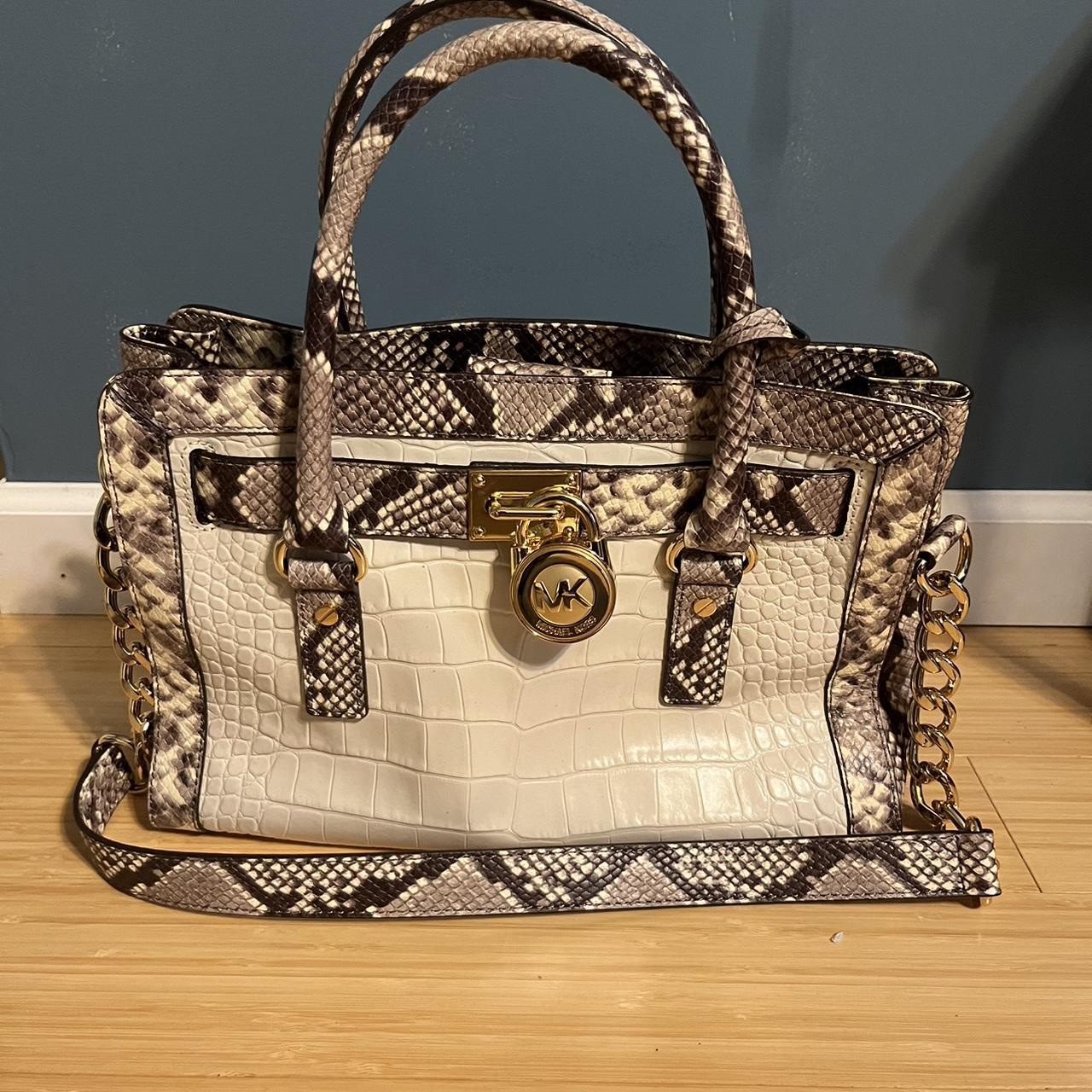 Never used Michael Kors snake skin hand bag. Not one. Depop