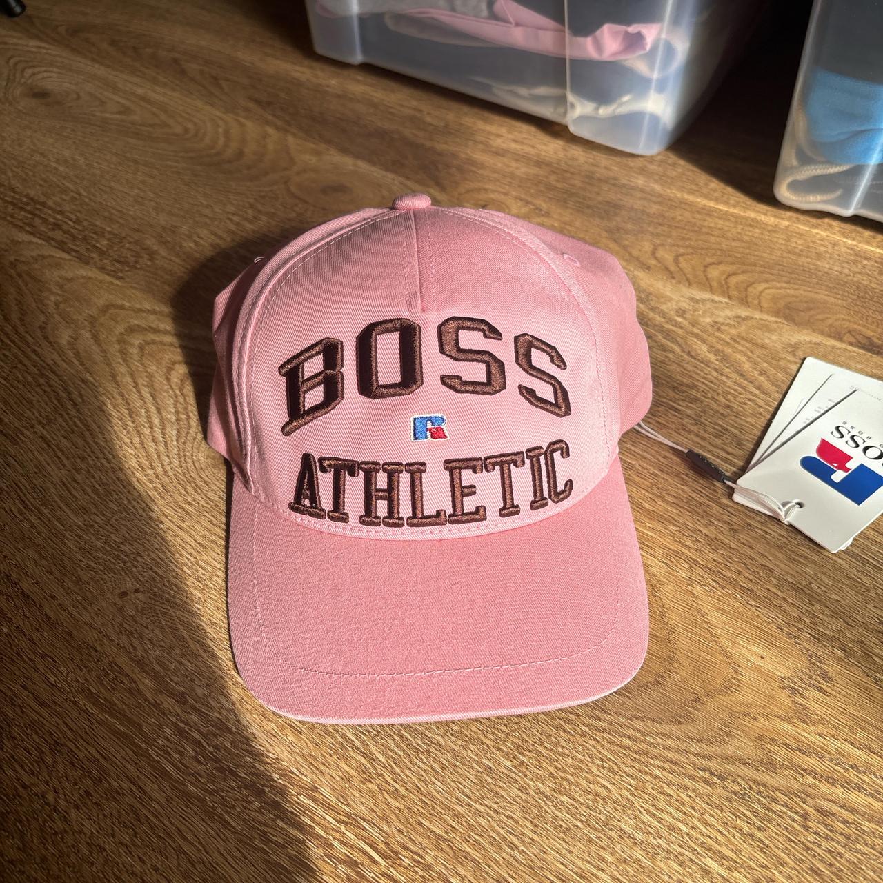 Pink hugo boss cap online