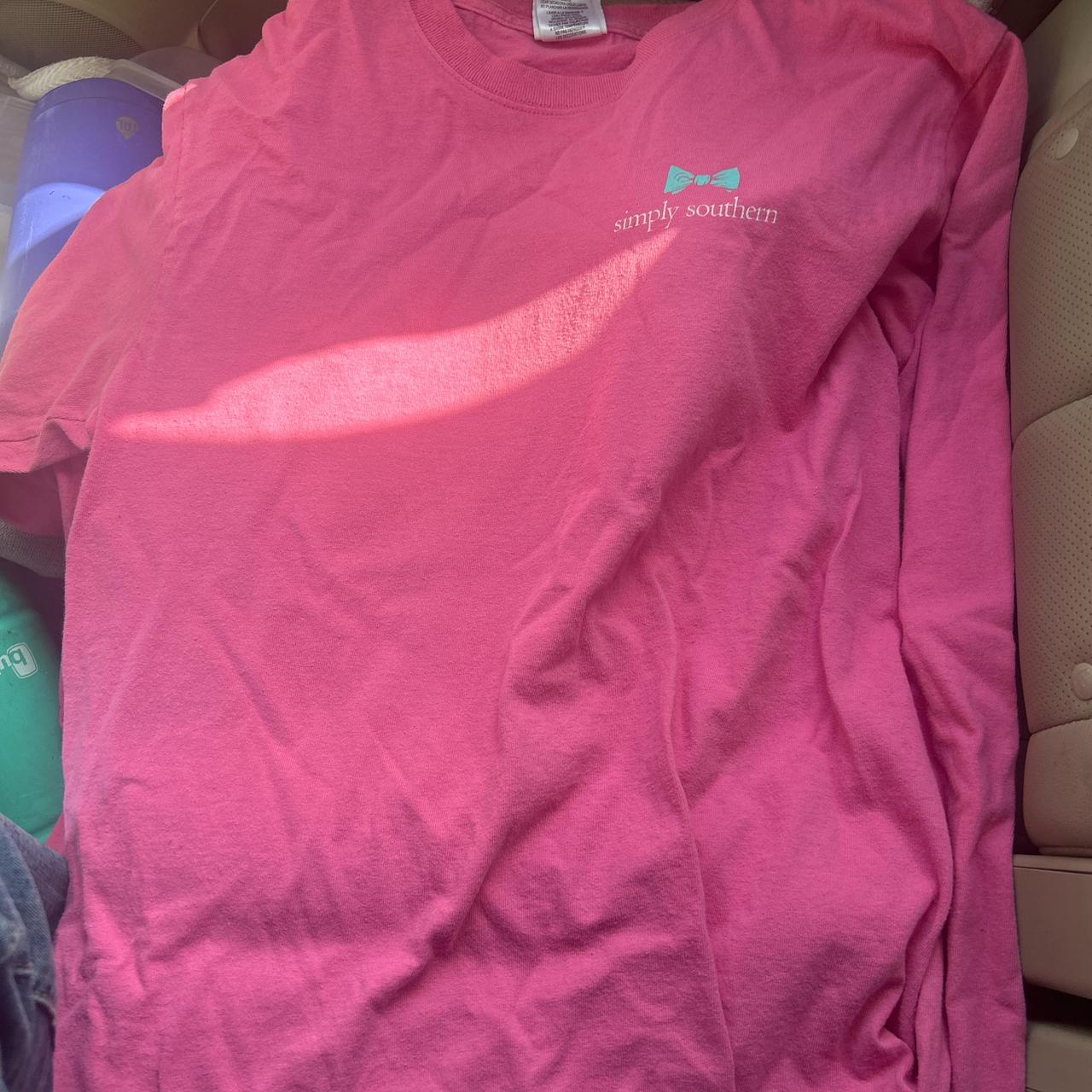 Simply Southern 'Bring Me Chicken Nuggets' Women's Pullover - Pink Fleece Hoodie With Fun Saying