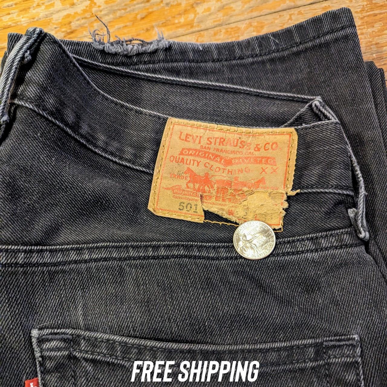 Black Levi 501 Straight-Fit Denim Jeans | Men's... - Depop