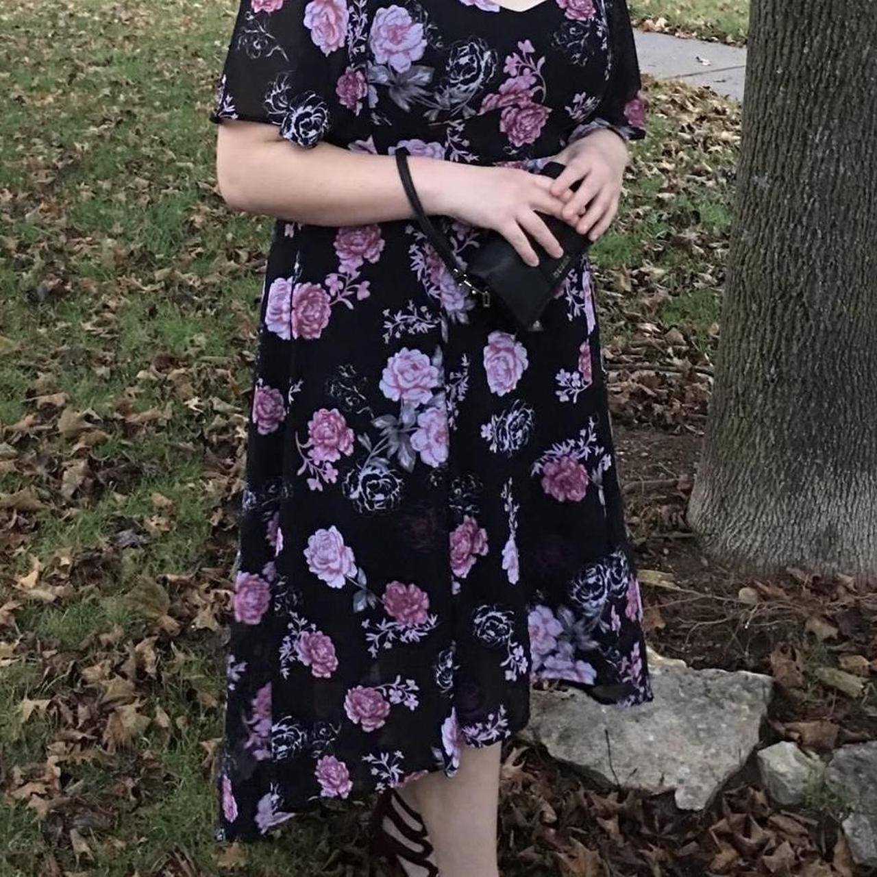 Torrid Pink Black and Blue Dress