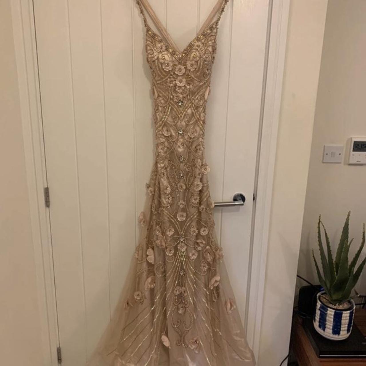 Stunning floor length gown. Pale blush colour with... - Depop