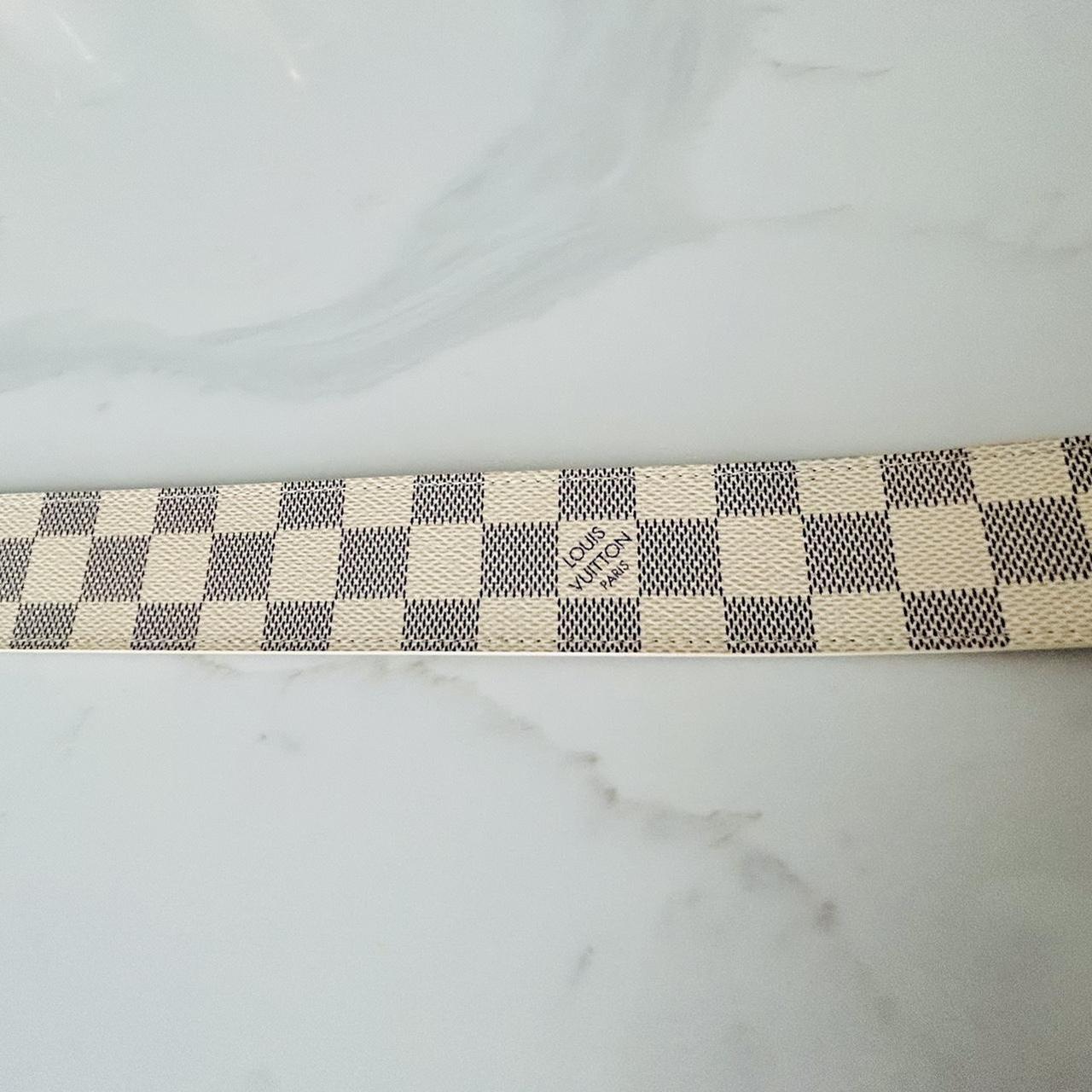 Authentic Louis Vuitton Belt Azur LV buckle belt Depop