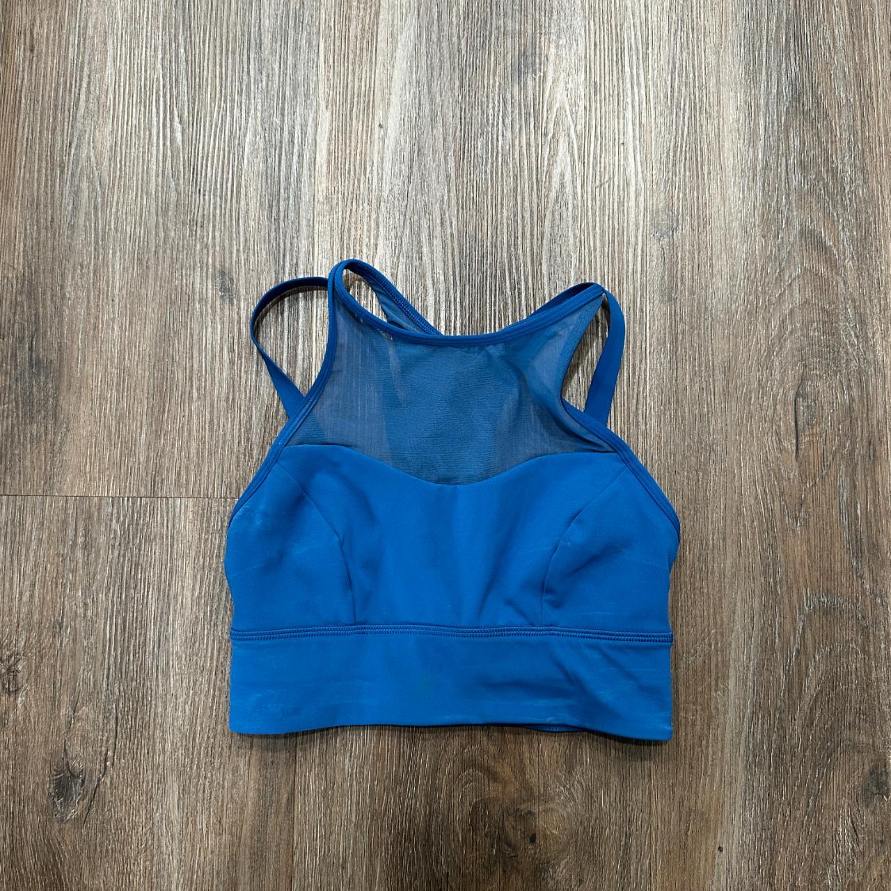 Lululemon sun setter bra royal sports bra crop top