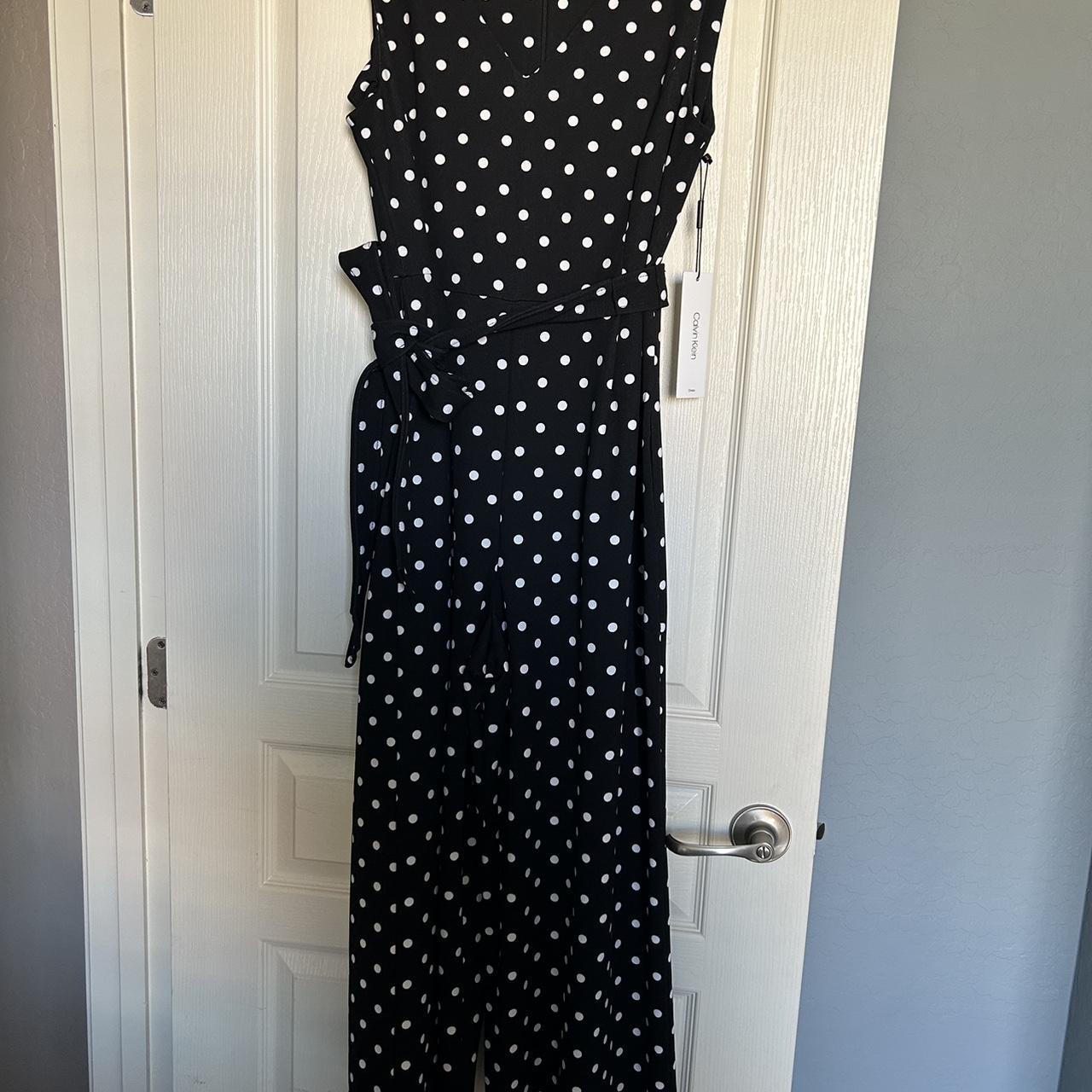 Calvin klein polka dot jumpsuit outlet