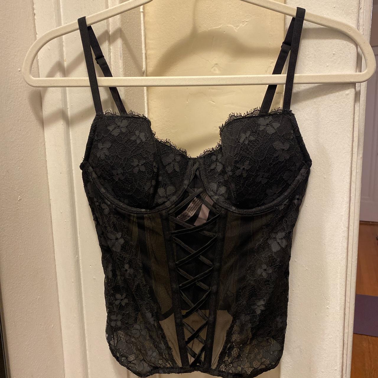 Victoria's Secret Women's Black Corset | Depop