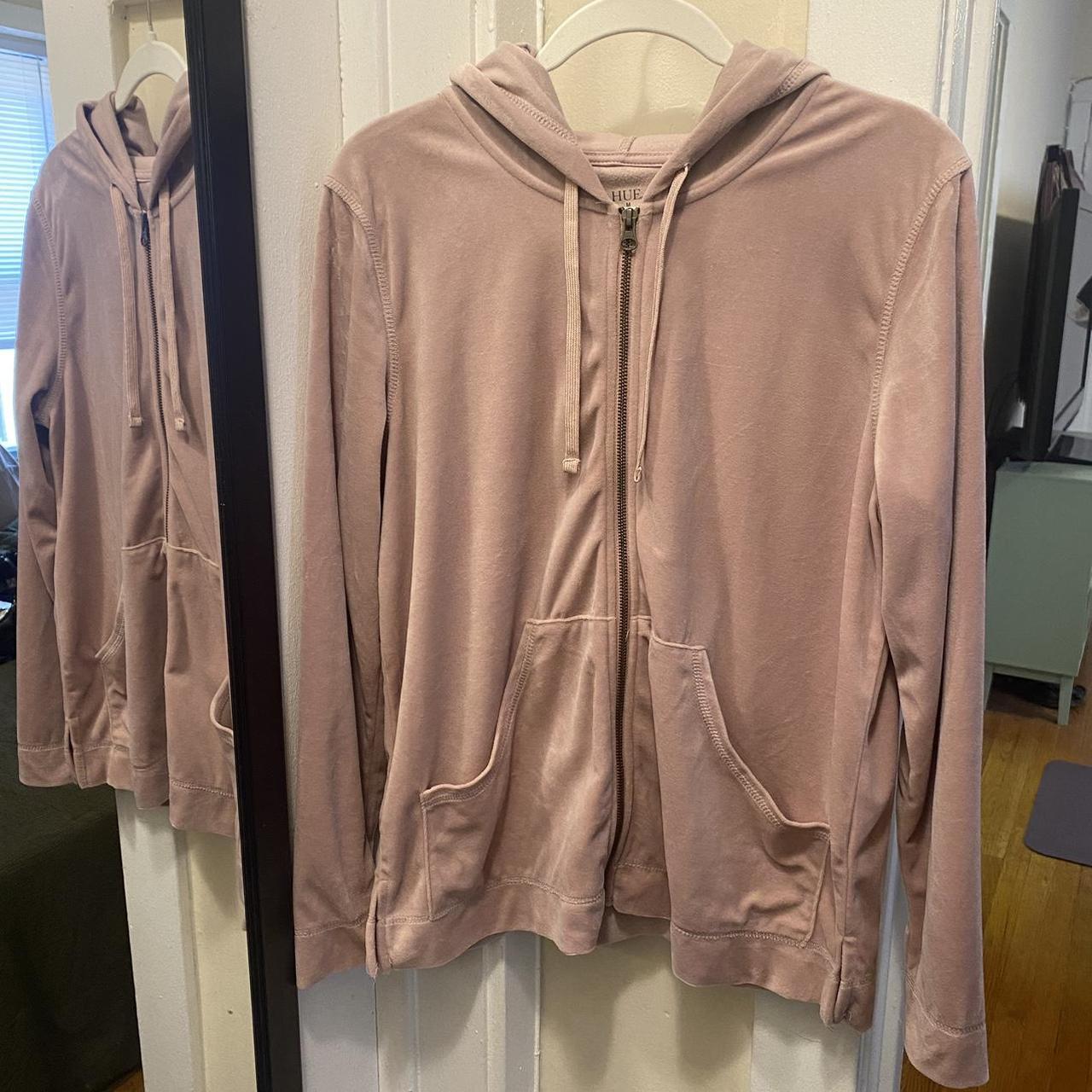 Dusty rose zip online up hoodie