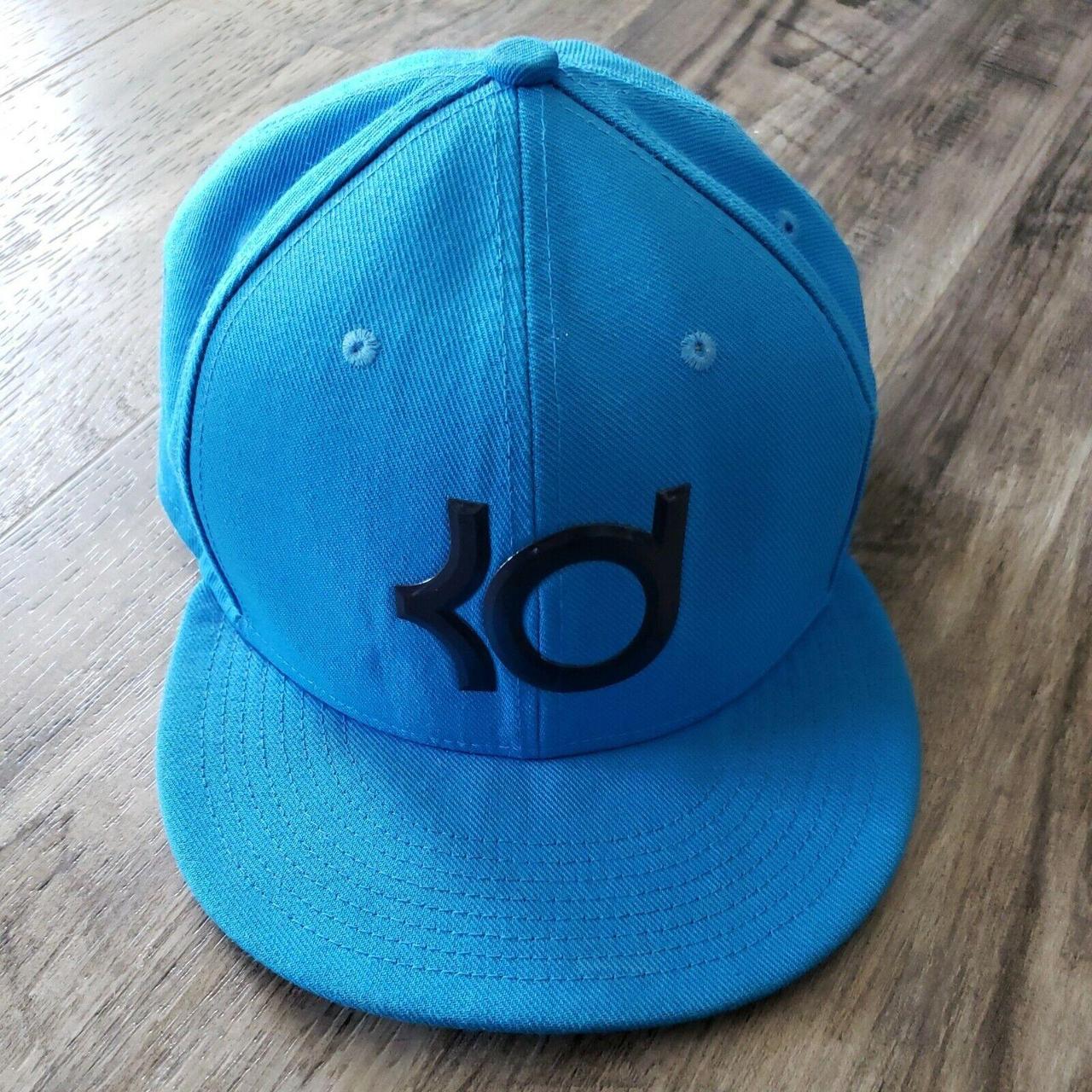 Nike True KD adjustable cap light blue orange hat. Depop