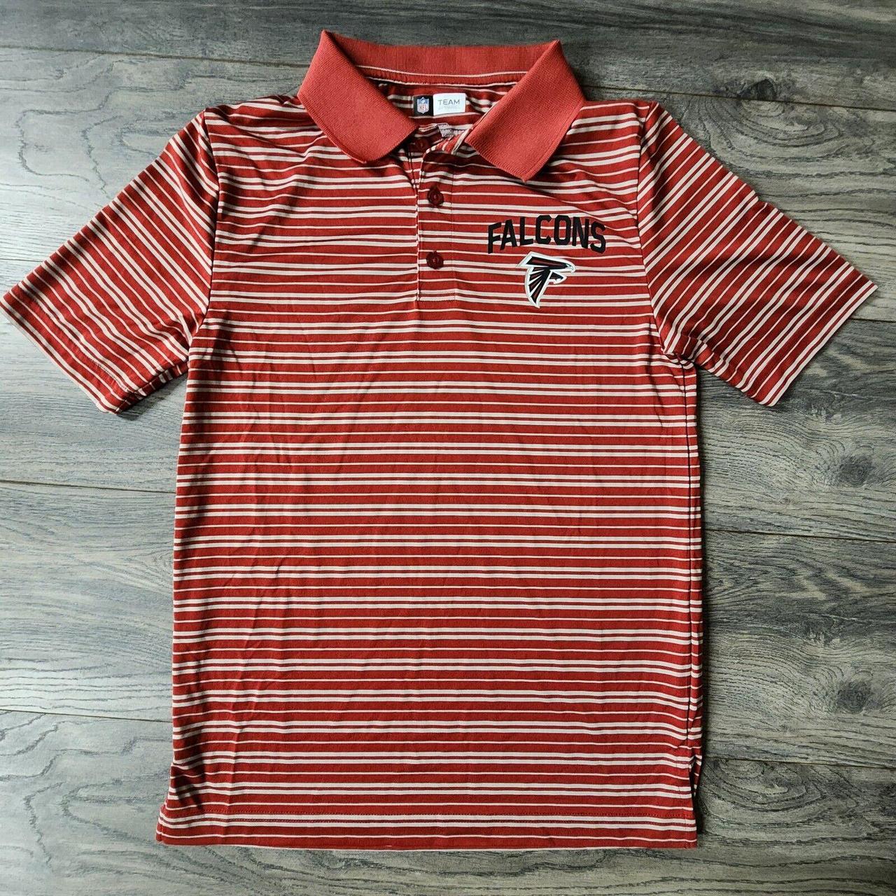 NFL Dri Fit Men s Red Striped Atlanta Falcons Golf