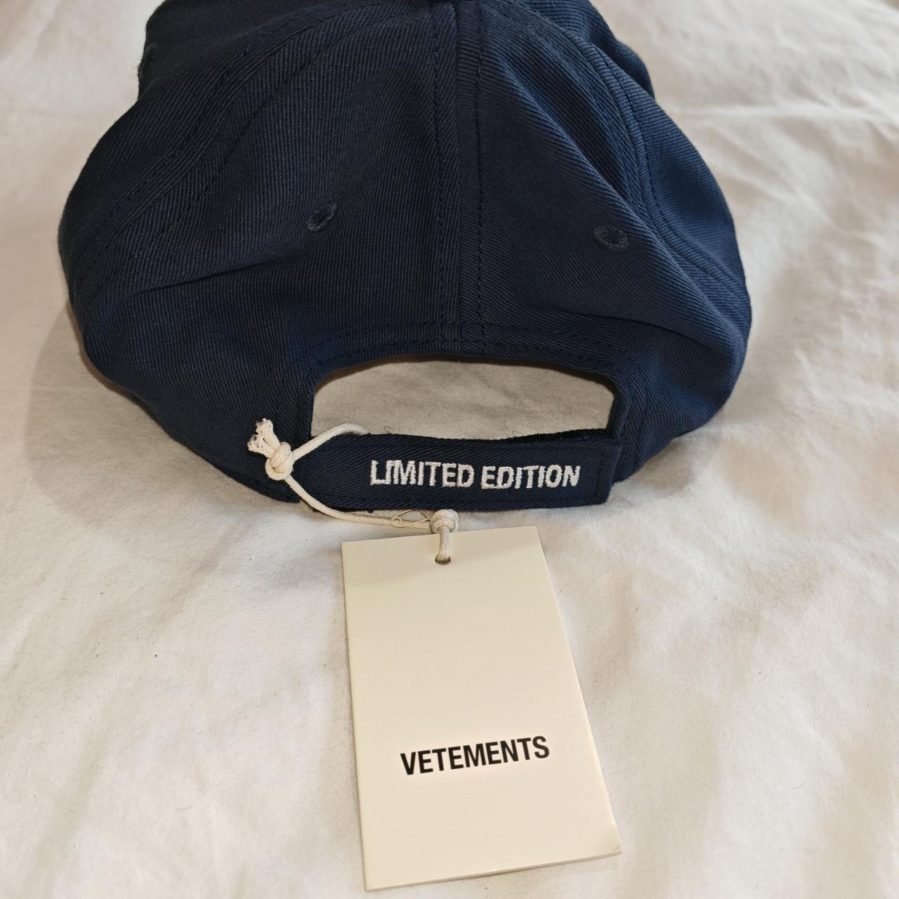 Vetements Haute Couture Cap - Navy - New With Tags | Depop