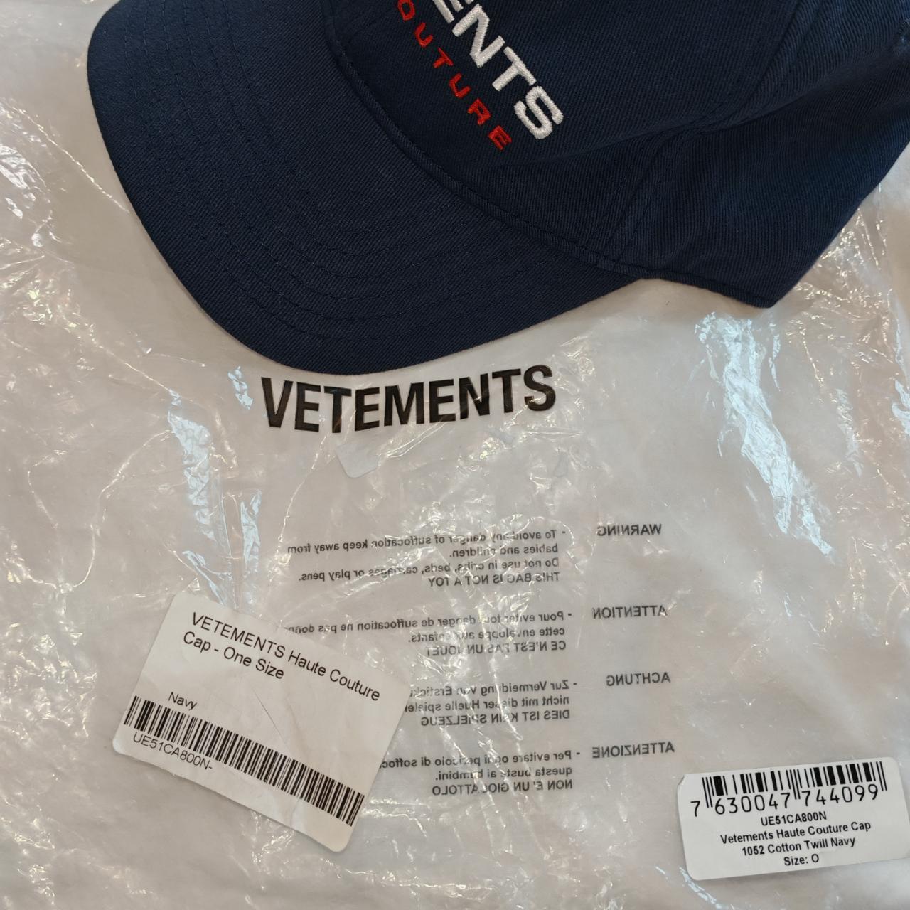【希少】VETEMENTS HAUTE COUTUREキャップ Vetements Haute Couture Cap - White | Garmentory