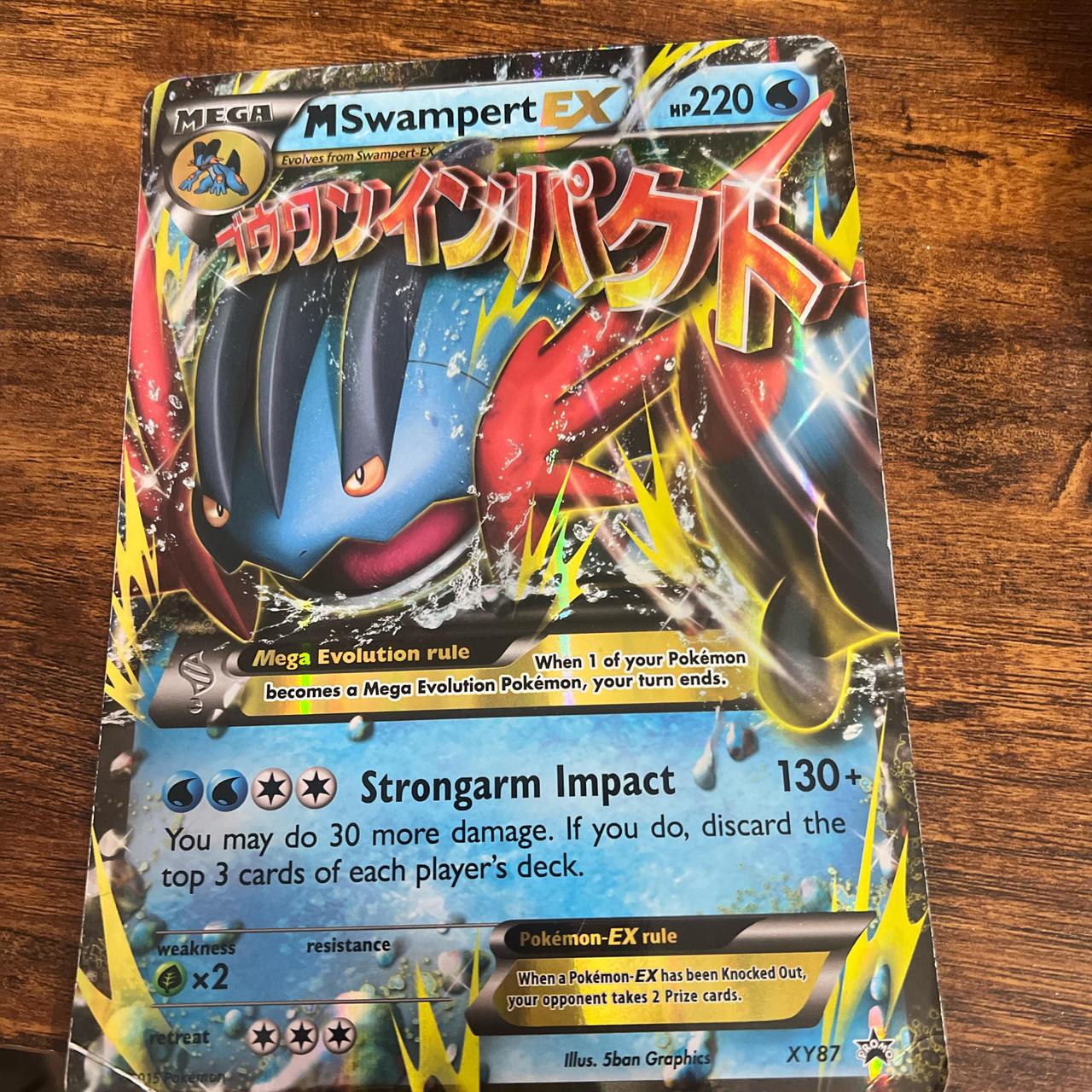 Pokémon mega swampert jumbo card I have multiple... - Depop