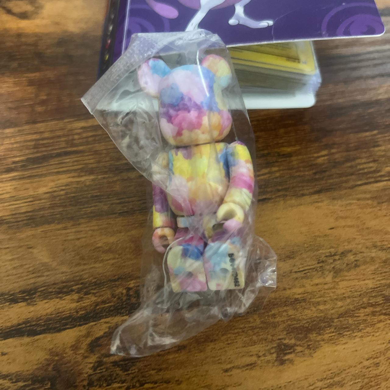 Multi-coloured BAPE bear figure #BAPE #bearbrick... - Depop