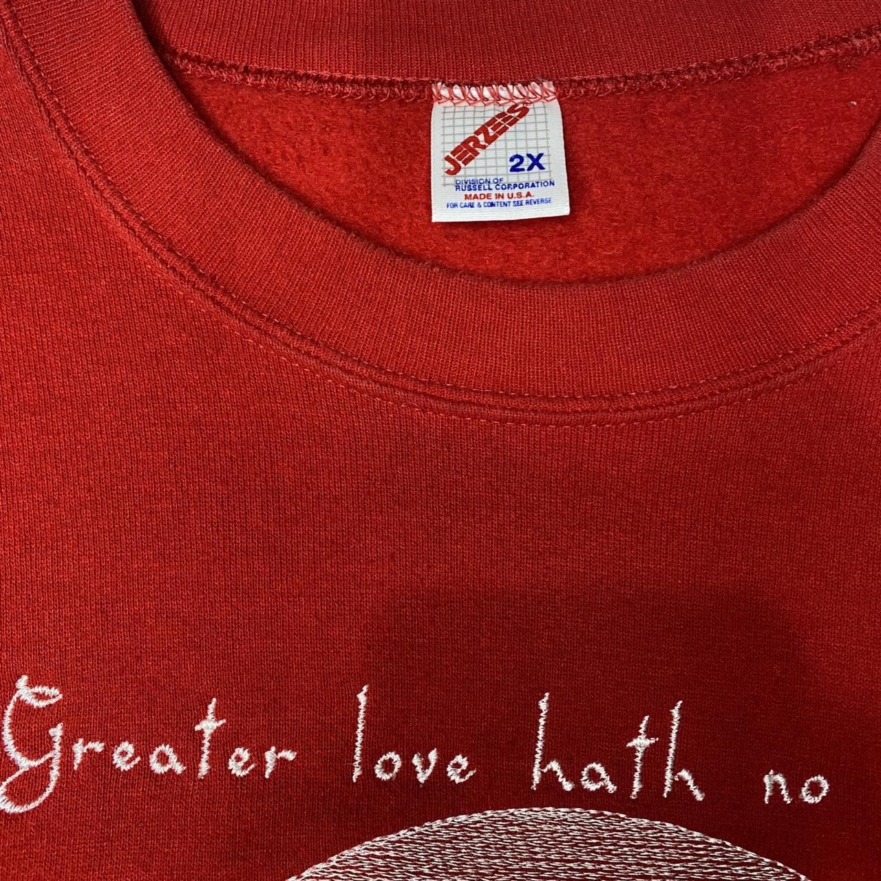 Jerzees Men's Sweatshirt - Red - XXL – Vintage Re… - image 3