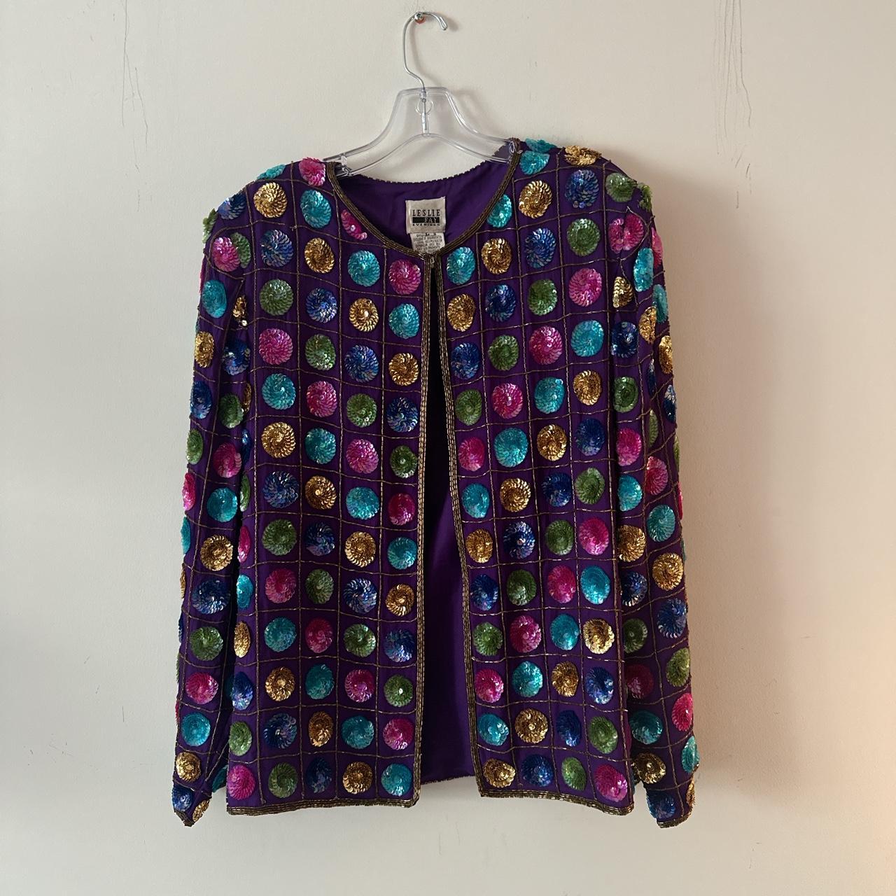 Leslie Fay Women's Purple Jacket | Depop