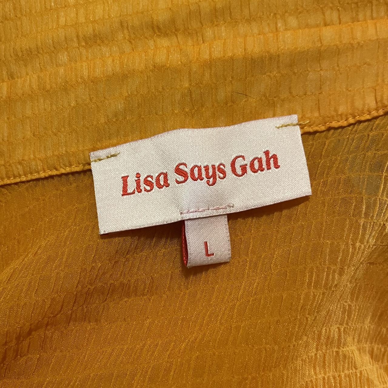 Lisa Says Gah Women's Yellow and Orange Blouse (3)